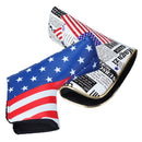 Sports Golf Putter Head Cover Club PU Headcover Universal American Flag Protector