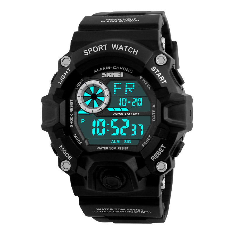SKMEI 1019 Digital Watch Fashion Multi-funcional Sports Chronograph 50M Waterproof Men Wrist Watch