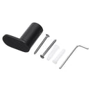 Bathroom Round Wall Robe Hook Door Single Hanger Bracket Towel Rack Black