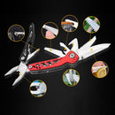 VOLKEN PE86A 11 IN 1 Multi-tool Folding Knife Outdoor Survival Bicycle Repair Tools