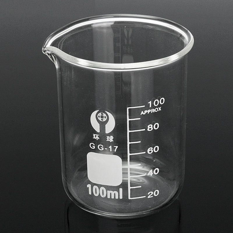 7Pcs 5 10 25 50 100 150 250mL Beaker Set Graduated Borosilicate Glass Beaker Volumetric Measuring Laboratory Glassware