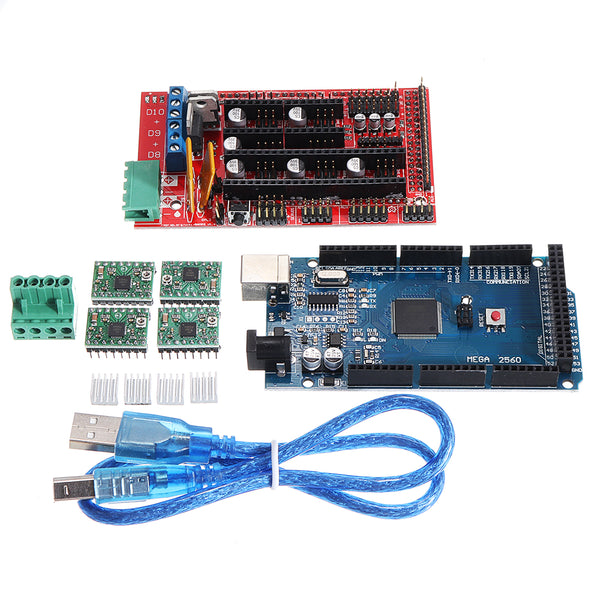 Geekcreit RAMPS 1.4 Control Board  + MEGA2560 R3 + A4988 Driver With Heat Sink 3D Printer Mainboard Kit