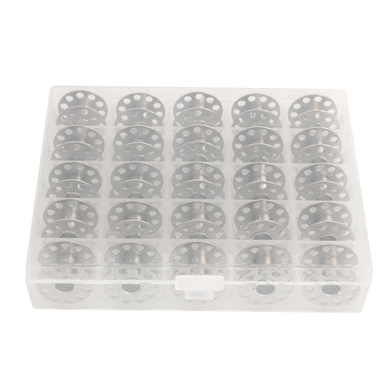 25Pcs Standard Sewing Machine Bobbins Rotary Spools Reels Part Home Accessories