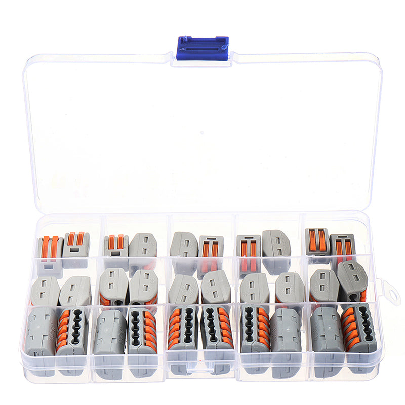 30Pcs Quick Connector PCT212/213/215 2P 3P 5P Universal Terminal Block