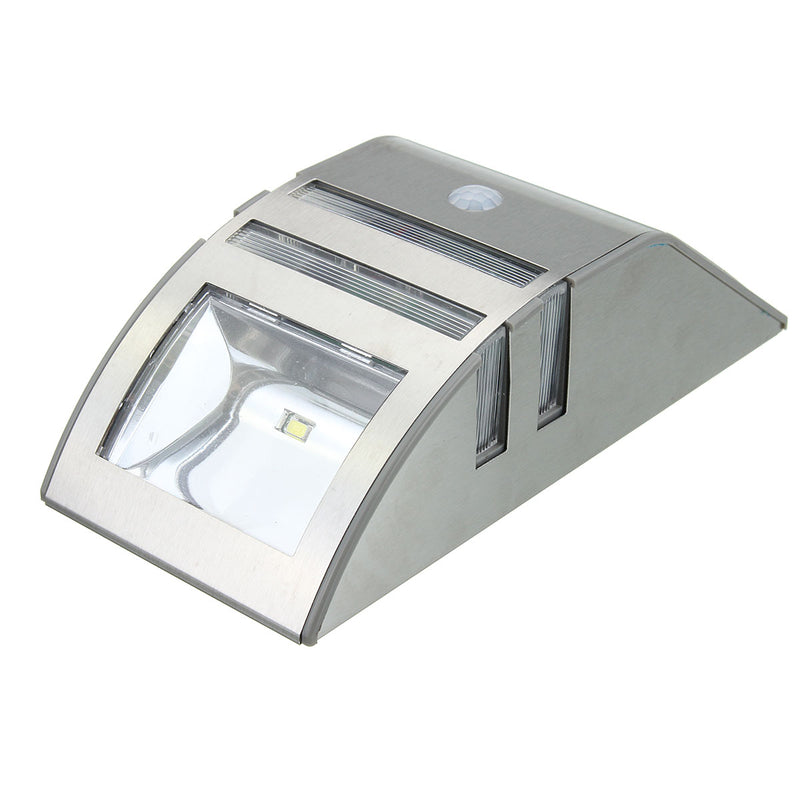 Outdoor Waterproof 2V 0.4W Solar Power Lantern PIR Motion Sensor LED Wall Light Lamp