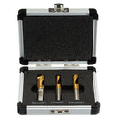Drillpro 3pcs 6.5mm 8mm 10mm HSS CO Spot Weld Sheet Metal Hole Cutter Solder Joint Removal Drill Bits Tools Kit