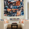 3D Stone Brick Decorative Tapestry Art Wall Hanging Living Room Decor Bedspread