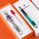 Moonman C1 Eye Dropper Filling Fountain Pen Fully Transparent Large-Capacity Ink Storing with Converter 0.6mm Nib Fashion Gift