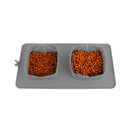 Foldable Pet Dogs Cat Water Food Feeder Double Outdoor Travel Pet Bowl Dish Silicone