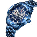 NAVIFORCE 9157 Waterproof Stainless Steel Band Quartz Watch Calendar Auto Date Men Watch