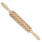 Loskii JM01691 Wooden Christmas Embossed Rolling Pin Dough Stick Baking Pastry Tool New Year Christmas Decoration