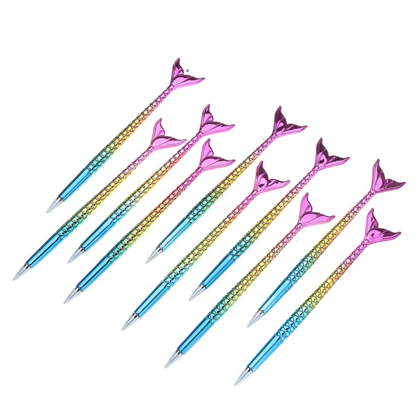 Mermaid Ball Pen Creative Stationery Korean Cute Ballpoint Pen Student Articles Gift Pen 10 Pcs