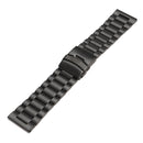 Black Metal Stainless Steel Watch Wrist Band Strap for Garmin Fenix 3/HR