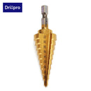 Drillpro DB-S2 4-22MM Hex Titanium Step Cone Drill Bit Hole Cutter HSS 4241