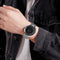 SKMEI 9174 Creative Small Triangle Display Fashion Black Steel Men Watch Quartz Watch