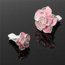 2 PCS Camellia Flower Styling Car Perfume Air Freshener Clip Air Conditioner Vent Clamp