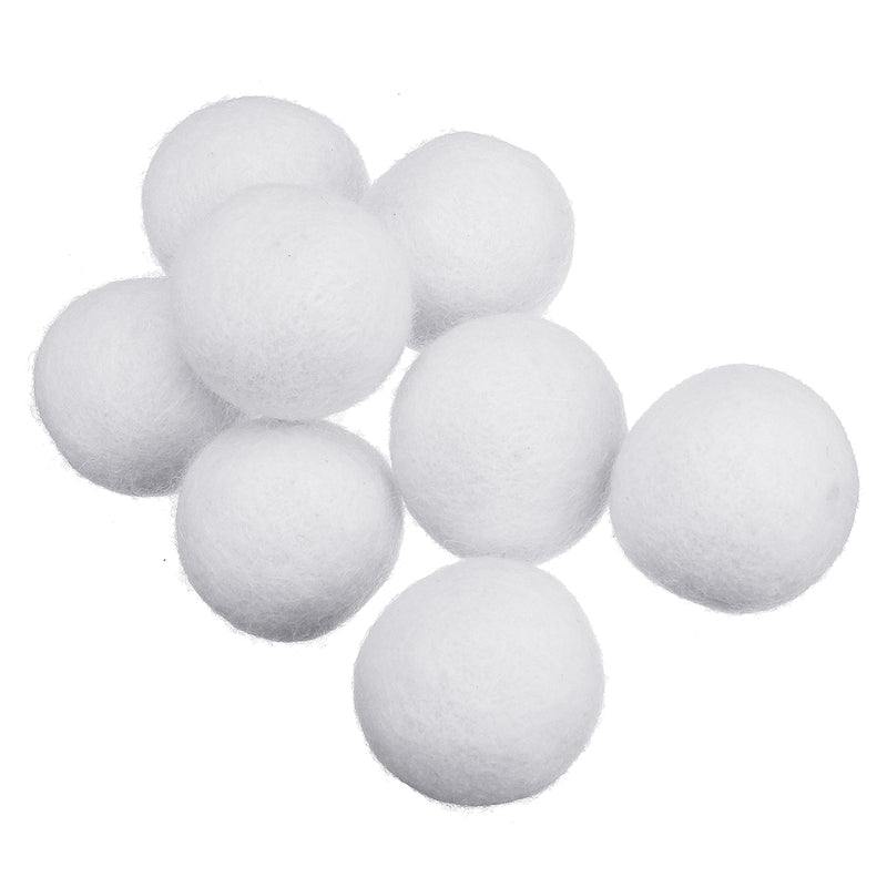 8Pcs/Set 2/3/4/5/7cm Natural Fabric Wool Dryer Ball Laundry Softener Wrinkle-free Dryer Ball