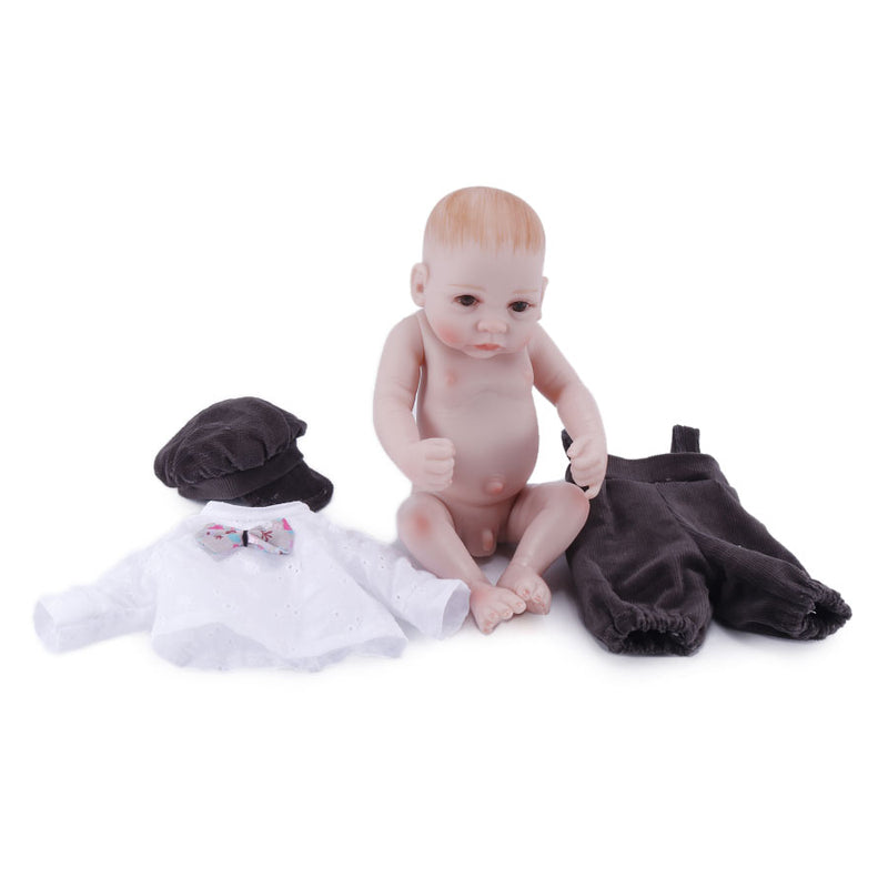NPK 10 Inch 26cm Reborn Baby Boy Girl Soft Silicone Doll Handmade Lifelike Baby Girl Dolls
