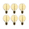 6PCS Dimmable AC220V G80 E27 40W Warm White Incandescent Light Bulbs for Indoor Home Decoration