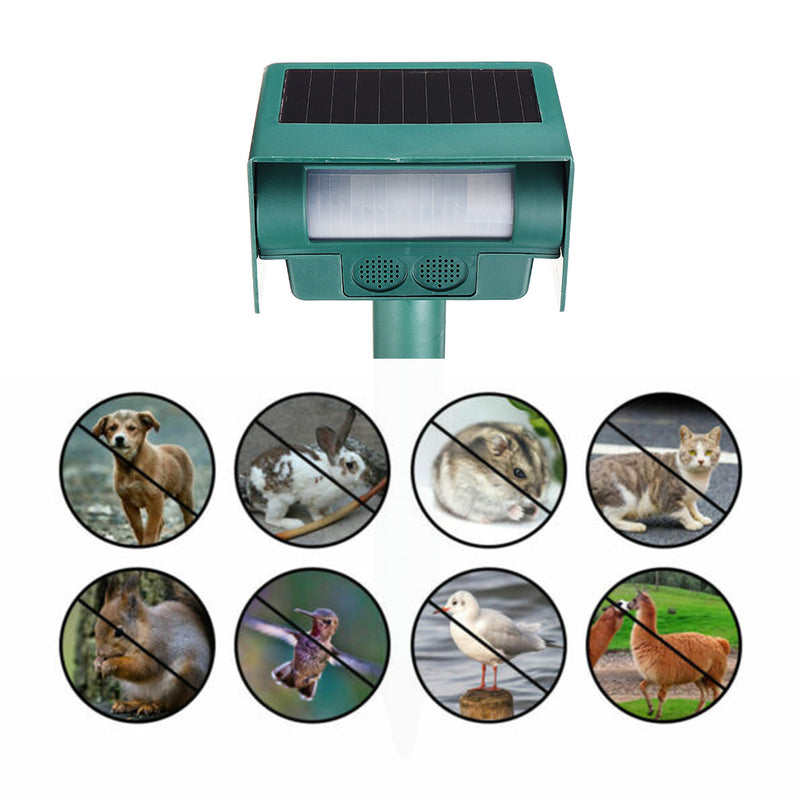 Solar Ultrasonic Vibrating Rodent Mole Solar Snake Repeller Sonic Wave Gopher Repeller Vole Cha-ser Deterrent Animal Repeller