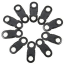 10Pcs Buckles Hook Black For Paracord Bracelets Plastic Clasp Side Release