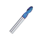 Drillpro R3/R4/R5 2 Flutes Ball Nose End Mill HRC60 Blue NaCo Coating Tungsten Steel Carbide CNC Milling Cutter