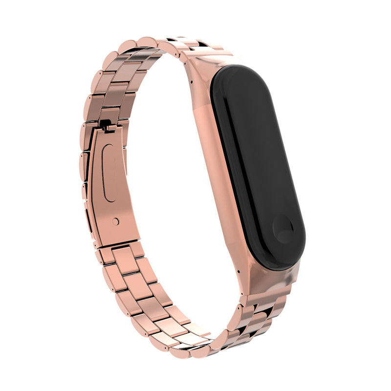 Bakeey Anti-lost Watch Band Stainless Steel Fold Buckle Bracelet for Xiaomi Mi Band3