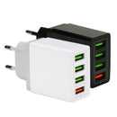 Bakeey 5A QC3.0 Multi Port Fast Charging EU Plug USB Charger Adapter With Data Cable For Tablet Oneplus 7 6Pro Huawei P30 Xiaomi Mi8 Mi9 S10 S10+