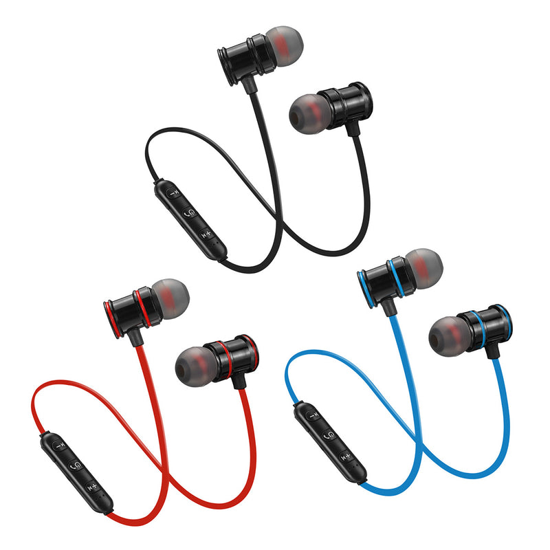 Metal Magnetic bluetooth 5.0 Earphone Wireless HiFi Stereo IPX5 Waterproof Handsfree Headphone With HD Mic