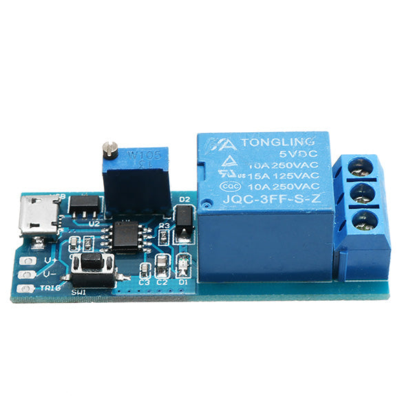10pcs 5-30V 10A Wide Voltage Trigger Delay Relay Module Timer Module Two Trigger Modes