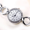 LVPAI Vintage Bracelet Watch Casual Style Crystal Dial Analog Quartz Watch