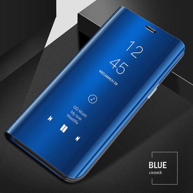 Bakeey Flip Smart Sleep Mirror Window View Bracket Protective Case For Xiaomi Mi 8 Lite 6.26 inch