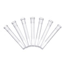 50Pcs/Set 1/2'' Blunt Tip Dispensing Needle w/ Clear Protector Black Air-tight Tipped Caps for Syringe Refilling and Measuring Liquid Industrial Glue Applicator Different Gauge