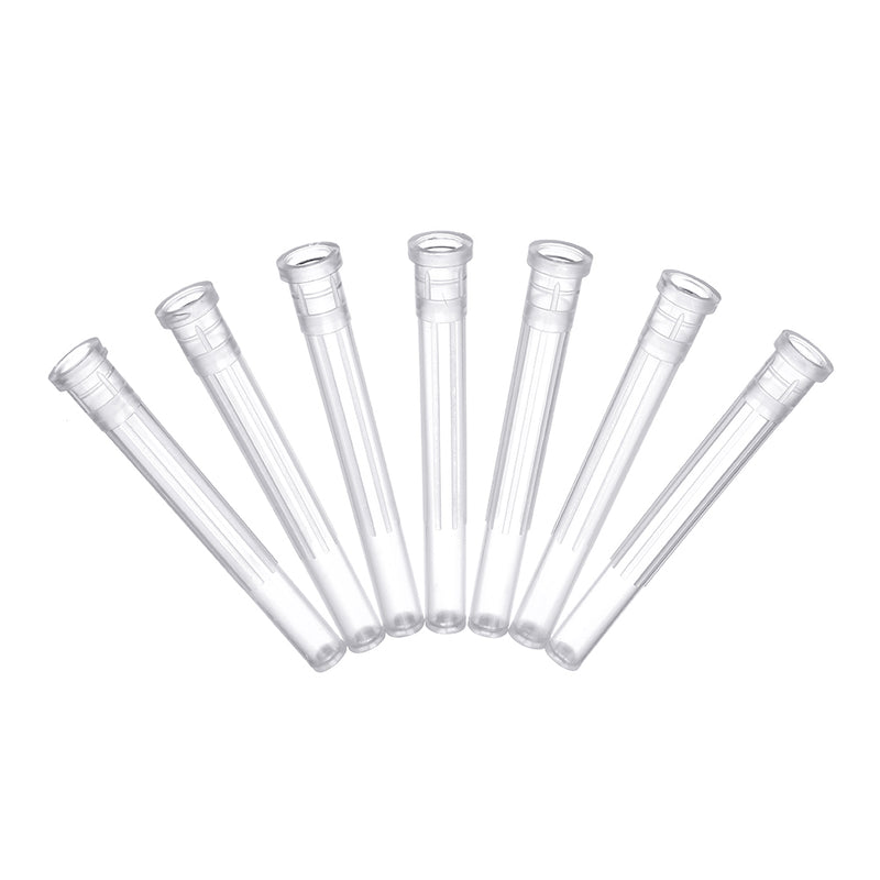 50Pcs/Set 1/2'' Blunt Tip Dispensing Needle w/ Clear Protector Black Air-tight Tipped Caps for Syringe Refilling and Measuring Liquid Industrial Glue Applicator Different Gauge