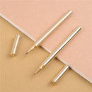 1PCS Handmade Brass Pen 14cm Gel Pen Signing Pen with Clip Black Ink Refill School Supplies Stationery