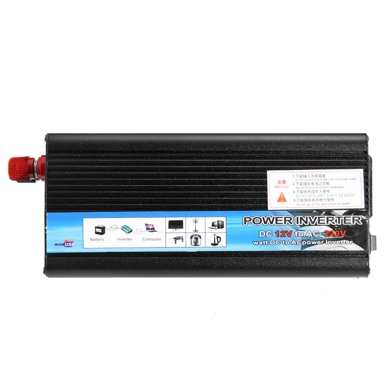 300W 500W 1000W 1200W 1500W Inverter Solar Power Inverter Modified Sine Wave Converter DC 12V to AC 220V