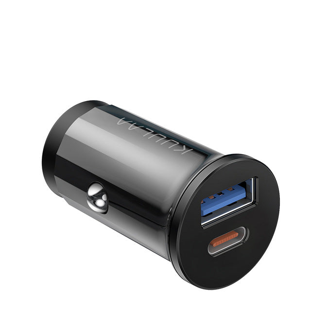 KUULAA 48W QC4.0 PD3.0 Dual Output Smart Mini Car Charger for Samsung S10 9 Xiaomi Redmi Note8 for iPhone Mobile Phone
