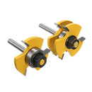 2pcs 1/4 Inch Shank Tongue & Groove Router Bit Set 3/4 Inch Stock Woodworking Cutter