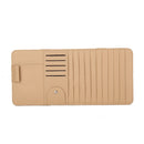 Multi-function PU Leather Car CD Clip Card Bag Phone Sun Glassess Pen Holder