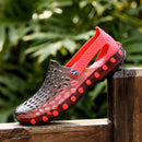 Men Closed Toe Hole Breathable Waterproof Beach Sandals Soft Garden Shoes
