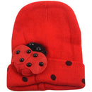 Red Baby Boy Girl Toddler Winter Ladybird Ladybug Hat and Scarf Set U6S3