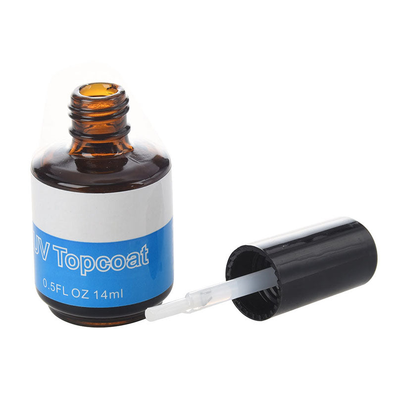 3 pcs Nail Art Top Coat Finish Gel Polish UV Gloss Guard Glaze Acrylic Nail V1T3