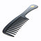 2 Pcs Hairstyle DIY Wide Tooth Plastic Curly Hair Care Handgrip Comb 9" N5T5