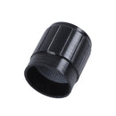 17mm x 16mm Plastic Potentiometer Control Volume Rotary Knob Cap Black I8N1