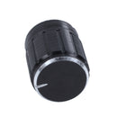 17mm x 16mm Plastic Potentiometer Control Volume Rotary Knob Cap Black I8N1
