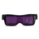 LED Light-emitting Glasses Multilingual Bluetooth Mobile Phone Control Editing Animation Custom Patterns Magic Glasses Bluetooth Glasses