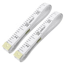 Tailor Craft Flexible Ruler Tape Measure White 1.5M 4.92Ft 2pcs L1V9