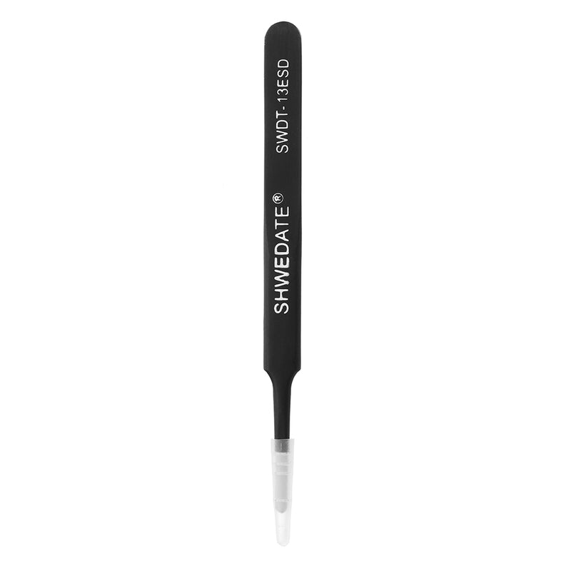 SWDT-13ESD Precision Anti-Static Tweezer PC Phone Maintenance Tools Circular Flat Head
