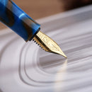 Moonman M100 Acrylic Resin Creative Fountain Pen Schmidt Converter and Fine Nib 0.5mm Ink Pen Gold Trim Writing Gift Pen