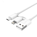 BULL GN-USJ810 2 in 1 2.1A Micro USB +Lightning forFast Charging Data Cable for iPhone